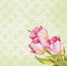 Serviette "Love Tulips", Dunisoft, 40x40cm - 360 Stück